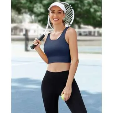 Nine Bull High Impact Sports Bra for Women - Navy Blue