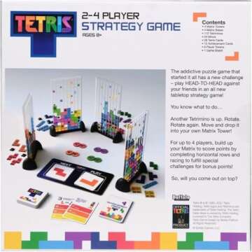 Buffalo Games - Tetris - Strategic Puzzle Game - Great for Family or Adult Game Night - Ages 8 and U...