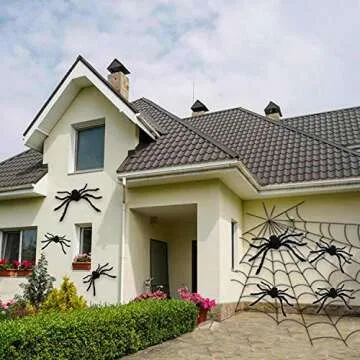 Realistic 6 Halloween Spider Decorations for Spooky Fun