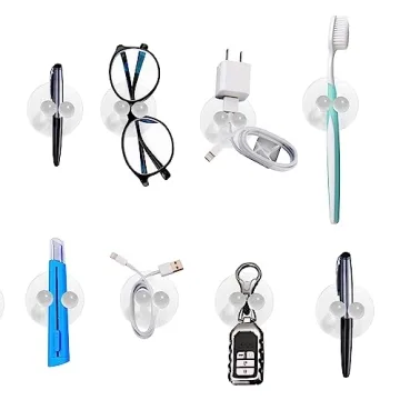 Draamfarm Jot PVC Suction Hooks for Ultimate Organization