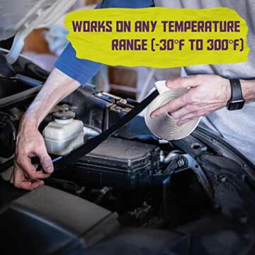 ATack Black Butyl Seal Tape 1/8-Inch x 3/4-Inch x 30-Foot Leak Proof Putty Tape for RV Repair, Window, Boat Sealing, Glass and EDPM Rubber Roof Patching