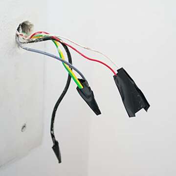 Viaky 6 Pack Electrical Tape Each Roll 0.6" x 50' High End Industrial Grade - Rated to 176 Degrees & 600 Volts - Vinyl Insulating Backing - Perfect for Electric Wiring Projects (6 Black)