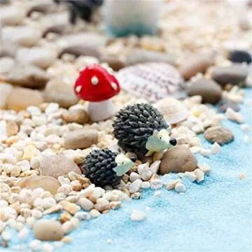 Enchanting Mini Hedgehogs and Mushroom for Fairy Gardens