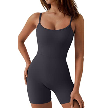 QINSEN Womens Jumpsuit with Built-in Bra and Comfort Fit