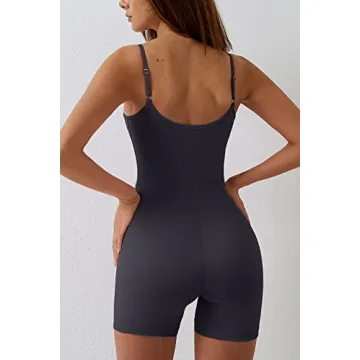 QINSEN Womens Jumpsuit with Built-in Bra and Comfort Fit