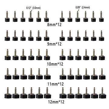 30 Pairs Women's High Heel Shoes Replacement Dowels Repair Pins (8/9/10/11/12 mm) & Stiletto Remove ...