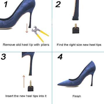 Women's High Heel Shoes Replacement Dowels Repair Pins and Tool
