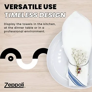 Zeppoli Classic Dish Towels Pack of 15 - 100% Cotton