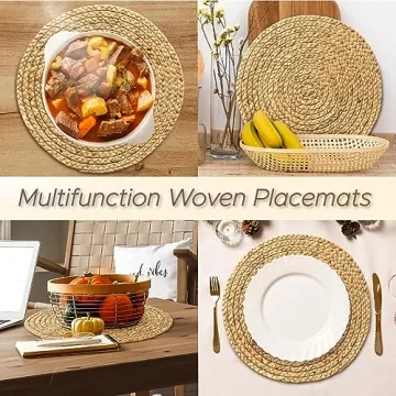 BLUEWEST Woven Placemats Set of 10 for Dining Decor