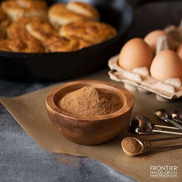 Frontier Organic Ceylon Ground Cinnamon, 1-Pound Bulk Bag, Non-GMO Fair-Trade Certified Organic Cinnamon Powder