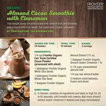 Frontier Organic Ceylon Ground Cinnamon, 1-Pound Bulk Bag, Non-GMO Fair-Trade Certified Organic Cinnamon Powder