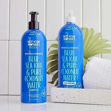 Not Your Mother's Naturals Weightless Hydration Shampoo & Conditioner - 15.2 fl oz - Sulfate-Free Hair Products - Coconut Water & Blue Sea Kale