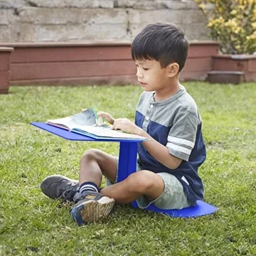 ECR4Kids The Surf Portable Lap Desk, Flexible Seating, Blue