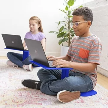 ECR4Kids The Surf Portable Lap Desk, Flexible Seating, Blue