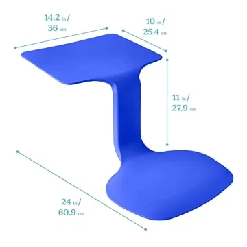 ECR4Kids The Surf Portable Lap Desk, Flexible Seating, Blue