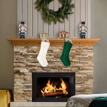 Kunyida Double-Sided Vintage Christmas Stockings