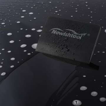 NEWISHTOOL Soft Silicone Squeegee, Small Squeegee for Vinyl, PPF Squeegee Window Tint Squeegee V-Bla...