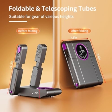 Whisper-Quiet Telescopic Boot and Glove Dryer with Timer – The Advanced Solution for Eliminating D...