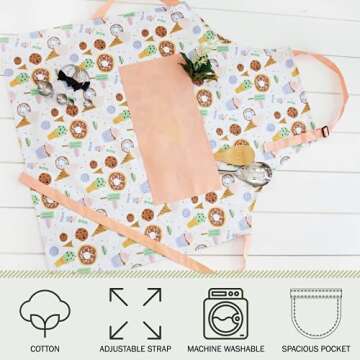 Sage and Stitch Adjustable Neck Cooking Apron for Chefs