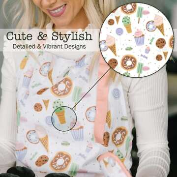 Sage and Stitch Adjustable Neck Cooking Apron for Chefs