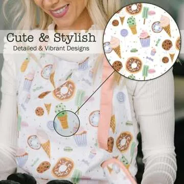 Sage and Stitch Adjustable Neck Cooking Apron for Chefs