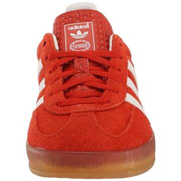 adidas Gazelle Bold WMNS Shoes, Bold Orange/Cloud White/Gum, Size 10