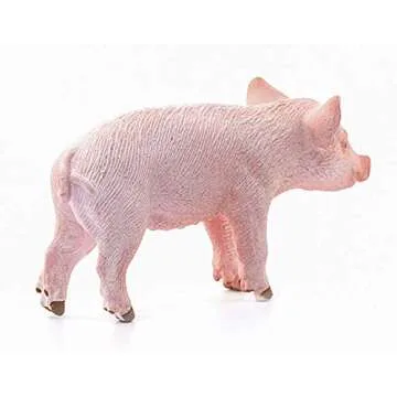 Schleich Farm World Piglet Standing Educational Figurine for Kids Ages 3-8, Pink