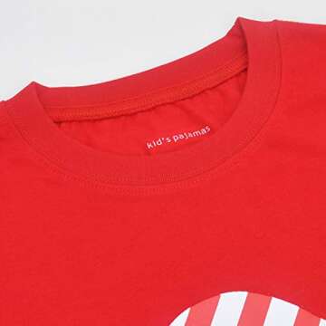 Tphon Girls Christmas Pajamas Toddler Boy Kids Holiday Pajamas Set Santa PJS Winter Sleepwear Children Clothes(Red,3T)