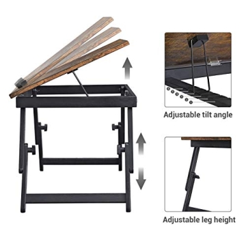 SONGMICS Adjustable Laptop Desk for Work and Play
