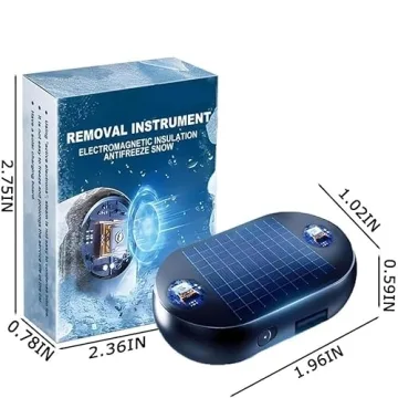 4Pcs Electromagnetic Anti-freezing Device,Electromagnetic Car Snow Removal Device,Electromagnetic Wave Anti Freezing and Snow Removal Device,Car Defroster Electromagnetic,Defroster for Car Windshield