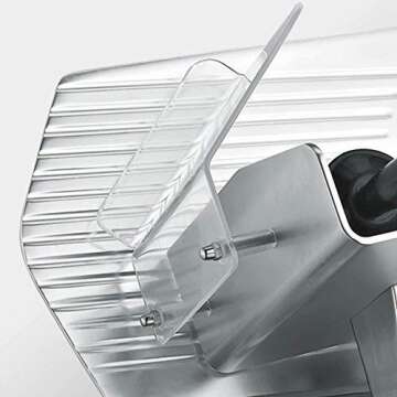 KWS MS-12NT Premium Commercial 420w Electric Meat Slicer 12-Inch Non-sticky Teflon Blade, Frozen Meat/Cheese/Food Slicer Low Noises Commercial and Home Use [ ETL, NSF Certified ]