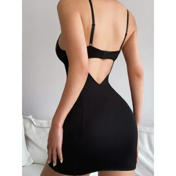 Stylish SheIn Women's Backless Mini Dress for Parties