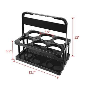 Portable Drink Carrier Suitable for Doordash Accessories Grubhub Postmates Drivers, Reusable Cup Hol...