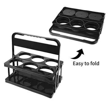 Portable Drink Carrier Suitable for Doordash Accessories Grubhub Postmates Drivers, Reusable Cup Holder Carrier with Handle,Perfect for Plastic Drink Holder take Out Cup Carriers for delivery