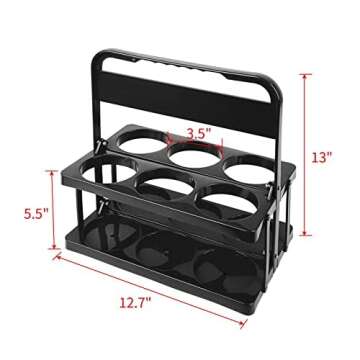 Portable Drink Carrier Suitable for Doordash Accessories Grubhub Postmates Drivers, Reusable Cup Holder Carrier with Handle,Perfect for Plastic Drink Holder take Out Cup Carriers for delivery