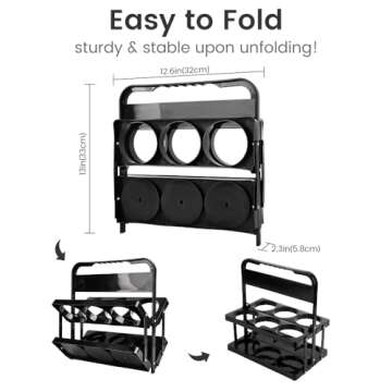 Portable Drink Carrier Suitable for Doordash Accessories Grubhub Postmates Drivers, Reusable Cup Holder Carrier with Handle,Perfect for Plastic Drink Holder take Out Cup Carriers for delivery