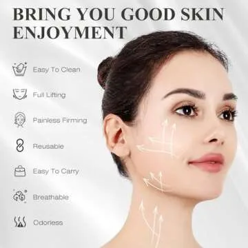 Chin Strap for Sleeping,Adjustable Chin Strap,Jaw Strap,Jawline Shaper,V Line Lifting Mask,Deep Black,M