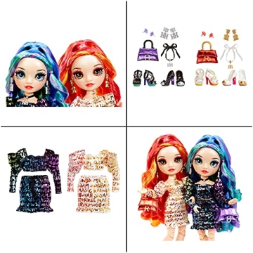 Rainbow High Laurel & Holly De'Vious Twin Dolls Set Gift