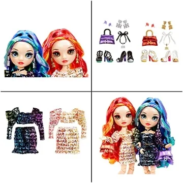 Rainbow High Laurel & Holly De'Vious Twin Dolls Set Gift