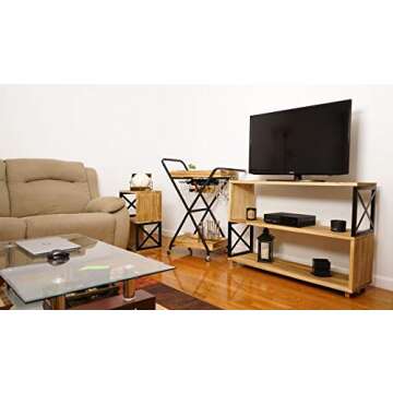 Rustic Side Table – Premium Wood End Table for Unique Decor