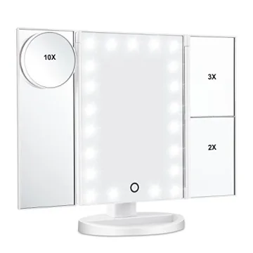 Magicfly Lighted Makeup Mirror with 10X Magnification