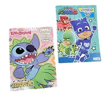 Hotel Safety Products Inc. Bundle of 16 Coloring Books Kids Ages 4-8 Assortment Incl 16 Kids Activity plus Headband Books Include Games, Puzzles, Mazes, and Stickers (No Duplicates), Multicolored