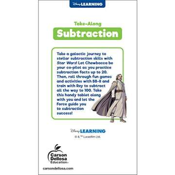 Disney Learning Star Wars Take-Along Tablet: Subtraction—Math Activity Workbook for Subtraction Fa...