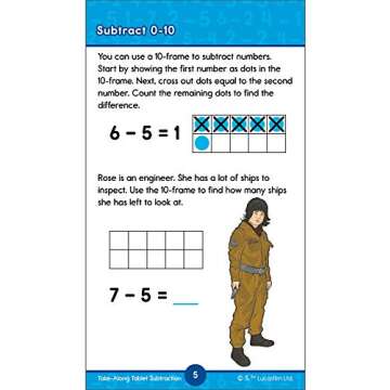 Disney Learning Star Wars Take-Along Tablet: Subtraction—Math Activity Workbook for Subtraction Facts 0-20, Subtracting Through 100, 10-Frames, Mazes, ... Ages 6+ (64 pgs) (My Take-Along Tablet)