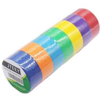 JTEEY Colored Masking Tape for Creative Fun and Organization