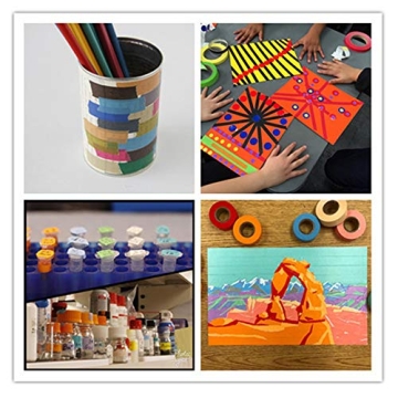 JTEEY Colored Masking Tape for Creative Fun and Organization