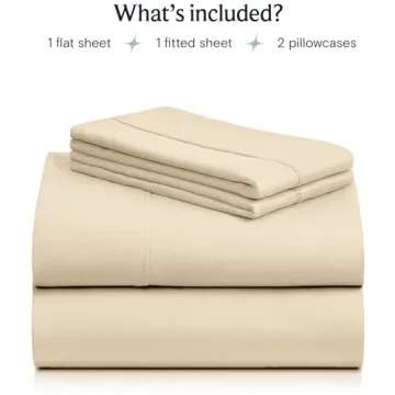 LuxClub 6 Piece Queen Sheet Set - Breathable & Wrinkle Free