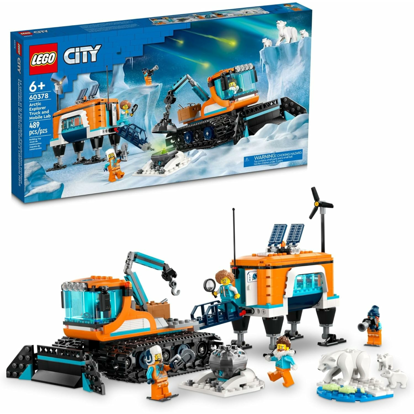 LEGO City Arctic Explorer Truck & Lab 60378 for Ages 6+
