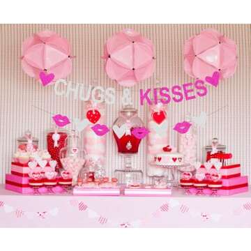 Chugs and Kisses Banner for Galentine’s Day Celebrations