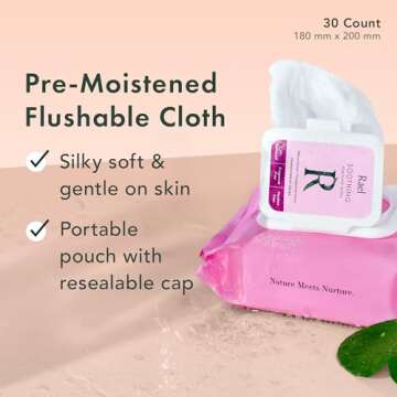 Rael Feminine Wipes, Soothing Wipes for Women - pH Balance, Clean Ingredients, All Skin Types, Vegan, Cruelty Free (4.4 Fl Oz, Pack of 3)